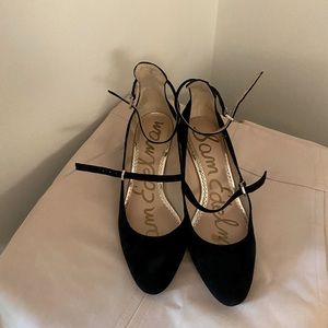Sam Edelman Black Suede Mary Jane Shoes.  Never been worn